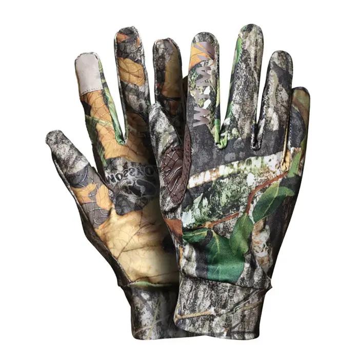 Gants camouflage chasse tactiques élastiques écran tactile tir pêche antidérapants doigts complets