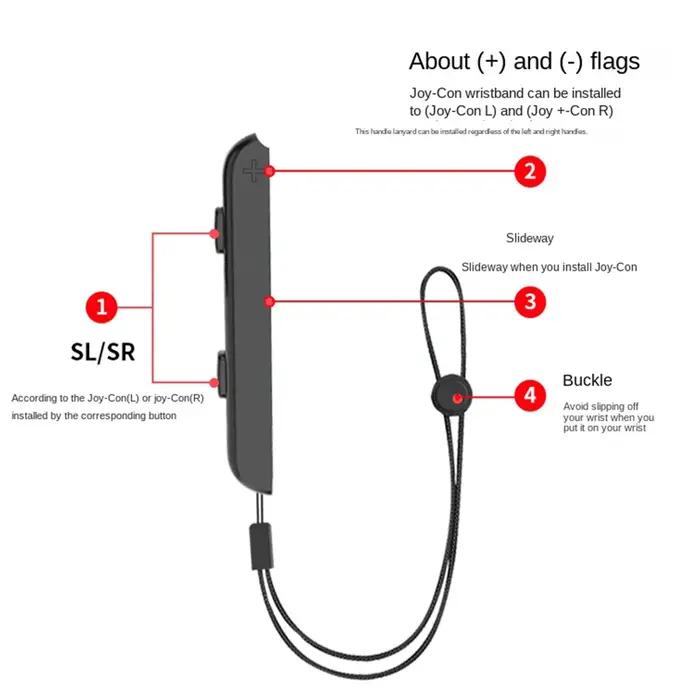 Pour Nintend pour Switch et contrôleur de manette de jeu OLED manette de jeu corde à main Joy-con dr
