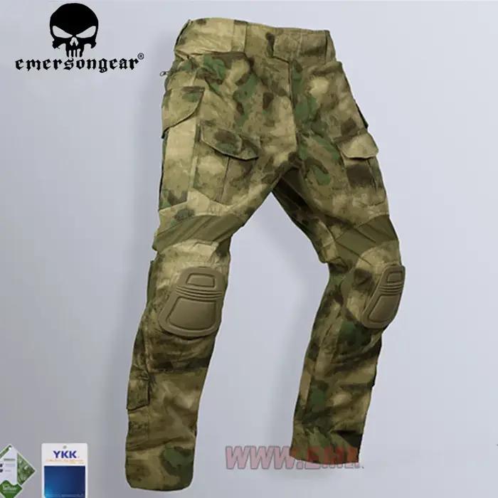 Pantalon de combat EMERSON G3 avec protections - camouflage AT-ACS FG pour chasse airsoft