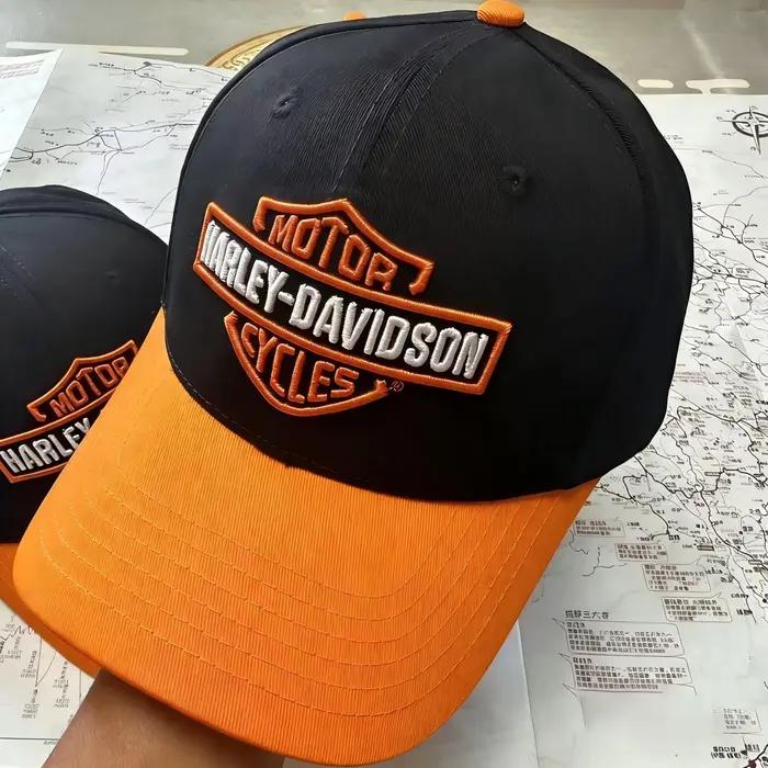 Casquettes de baseball en coton pour moto Harley Davidson