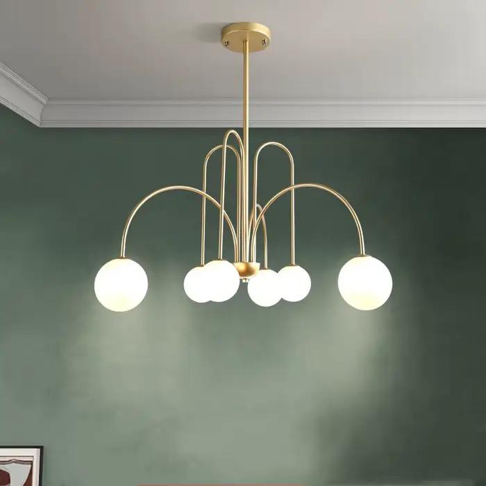 Comète LED Lustre minimaliste Nordique globe en verre lampes de table salon personnalité créative ét