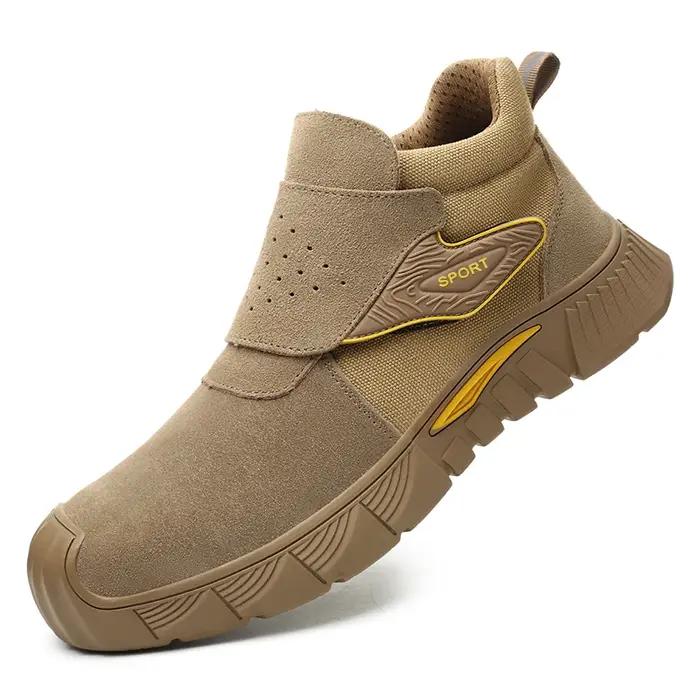 Chaussures de sécurité avec bout en acier, bottes de travail pour hommes, chaussures de sécurité de
