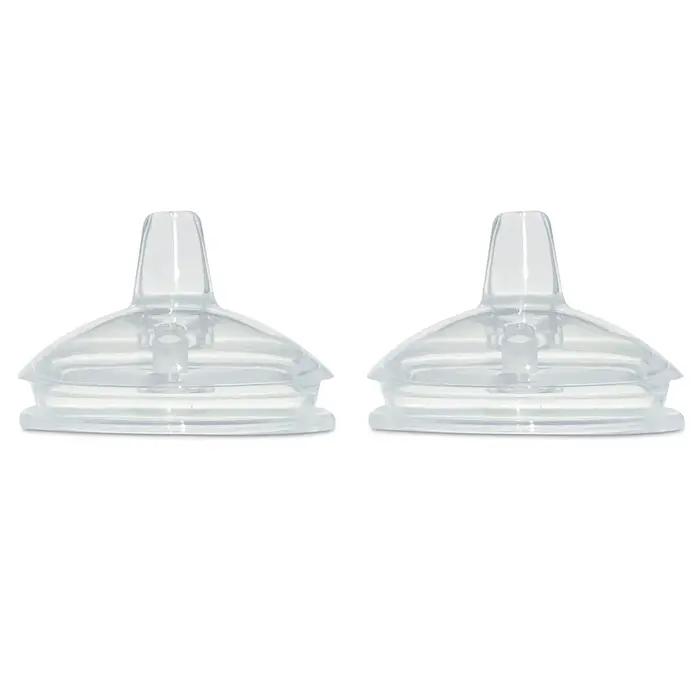Bec verseur pour biberons Comotomo et Mason, facile à nettoyer, 7cm de diamètre, 2 pièces