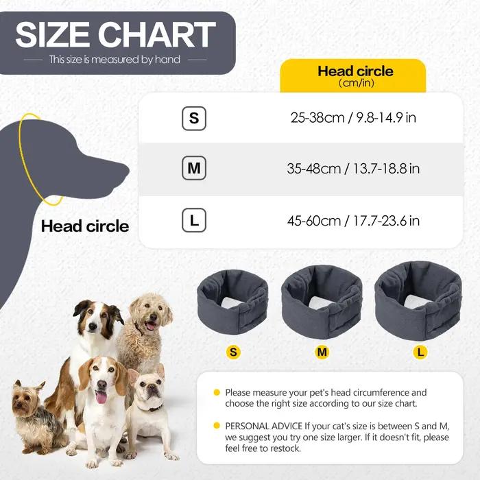 Hoodie apaisant pour chien avec cache-oreilles anti-bruit pour soulager l'anxiété - Bandeau doux