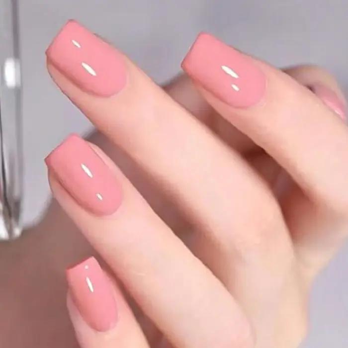ARTAUG 24 pièces presse sur ongles moyen blanc carré