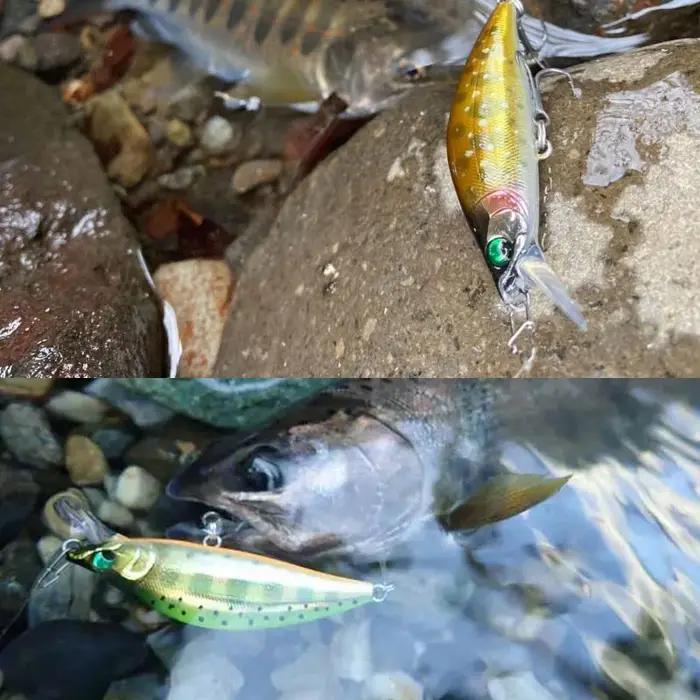 1 pièces leurres de pêche méné coulant 50mm 5.2g Jerkbait bar brochet Carkbait Wobblers appâts durs