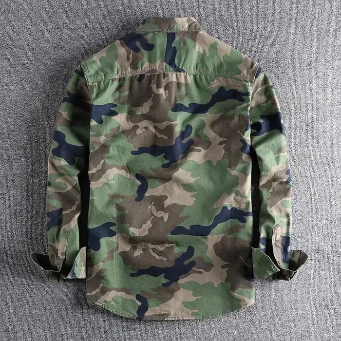 CamSolomon-Chemises cargo à imprimé pour hommes, haute qualité, durable, extérieur, randonnée, sport, 03, style, chemisier décontracté, vêtements pour hommes, toutes saisons