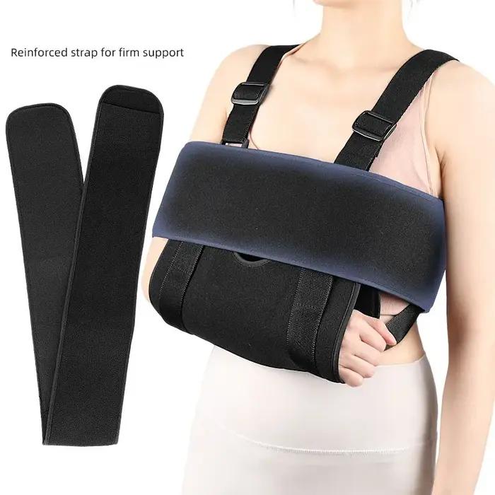 Attelle de bras support de coude écharpe d'épaule immobilisation sangle de bras fracturée cassée blessure entorse soulagement douleur rose rouge violet