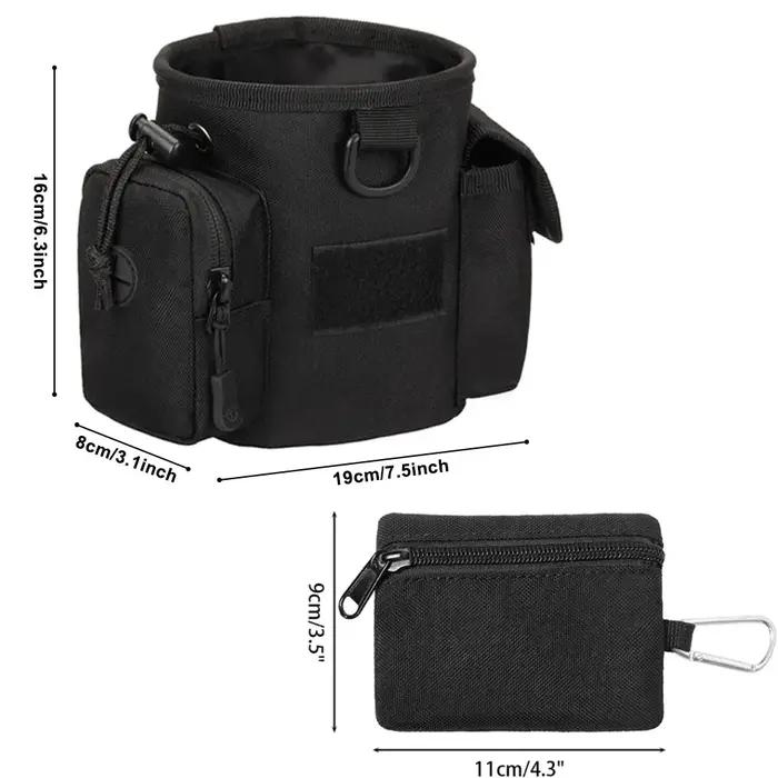 Sac de friandises pour chien Portable, sac de collation pour chien d'entraînement en plein air, appât de friandises pour chiots, pochette de poche d'alimentation pour animaux de compagnie, sacs de tai