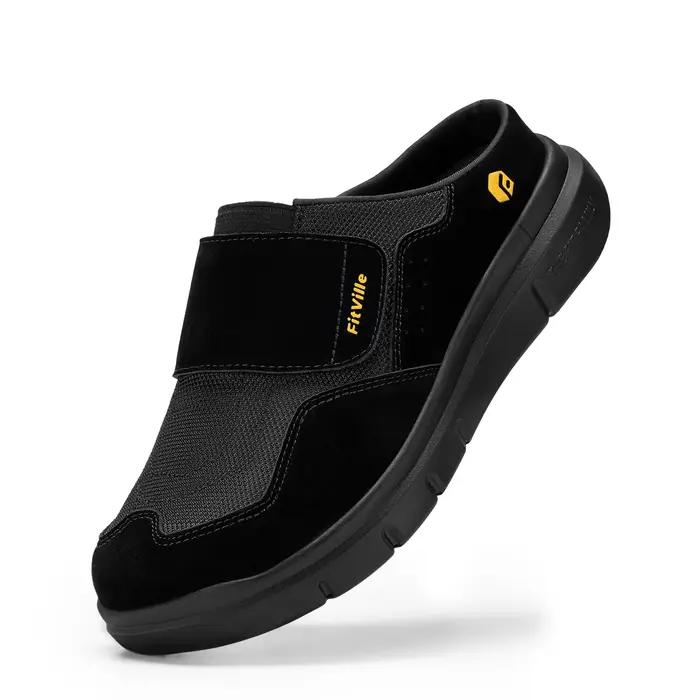 Chaussons larges pour hommes avec soutien de la voûte plantaire