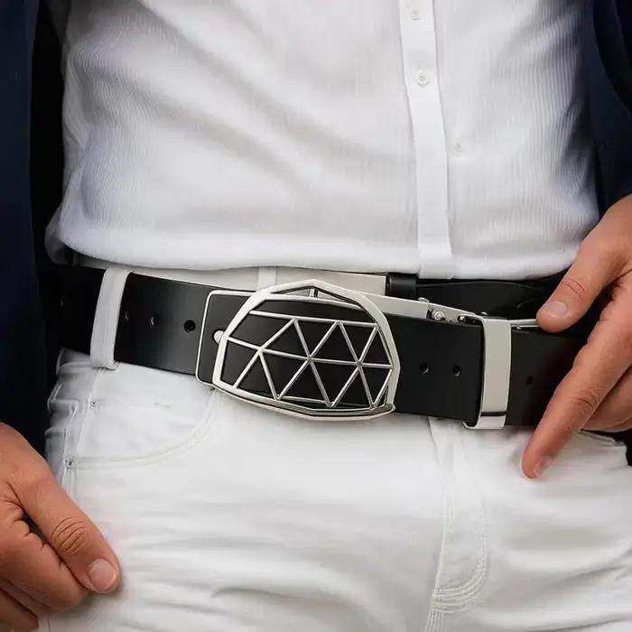 Boucle de ceinture personnalisée en acier inoxydable avec gravure de nom ou logo pour homme cadeau anniversaire fiançailles mariage