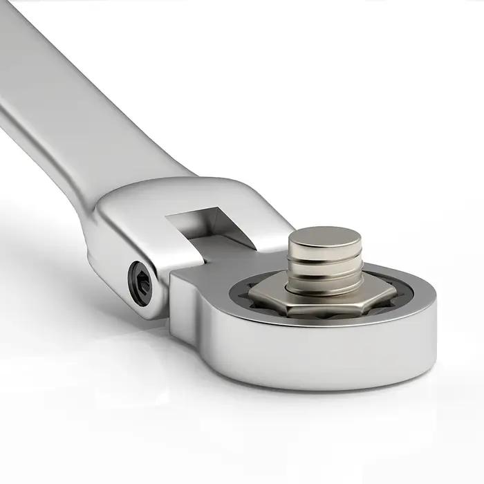 WOZO-Outil à main flexible pour la réparation automobile et domestique, cliquet à tête pivotante, es