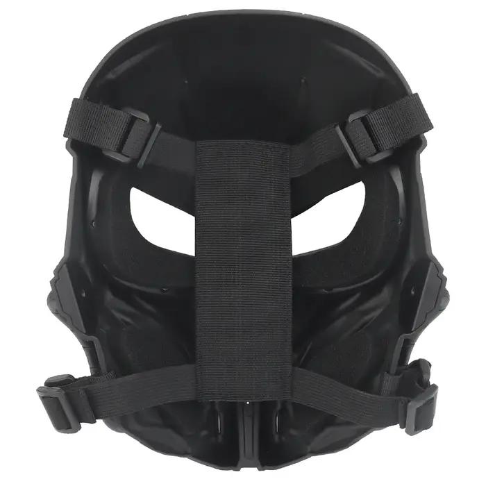 Airsoft Skull Mask Full Face, Chastener Mask with Gray Lens for CS Wargame Hallo