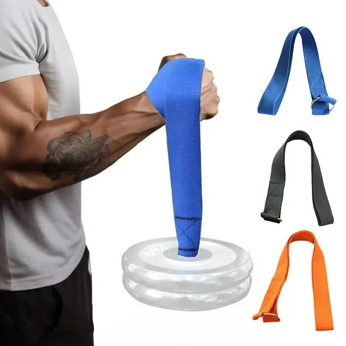Sangles d'entraînement de force de bras robustes, accessoires d'entraînement musculaire épais conçus spécifiquement pour l'entraînement de plaques d'haltères