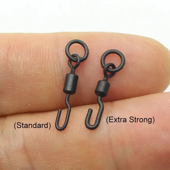 Matériel de pêche à la carpe, 20 pièces, Spinner Extra fort, pivotant à changement rapide, cheveux C