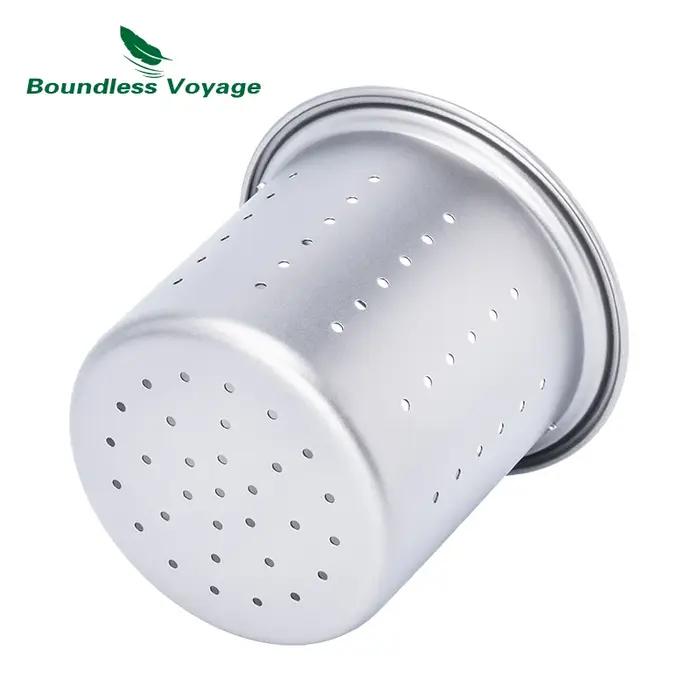 Boundless Voyage-Tasse en Titane avec Filtre, Tasse à Café, Thé, Portable, observateur, Camping en P