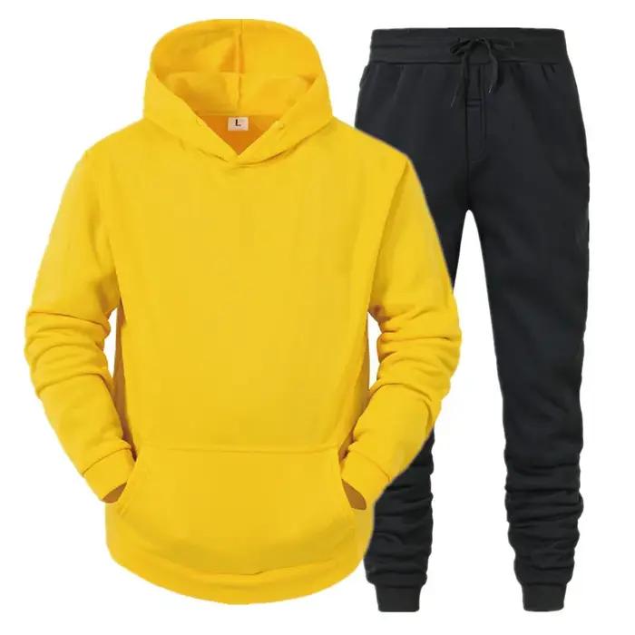 Hommes vêtements de sport pull costume sweats à capuche + pantalons vêtements de sport printemps aut
