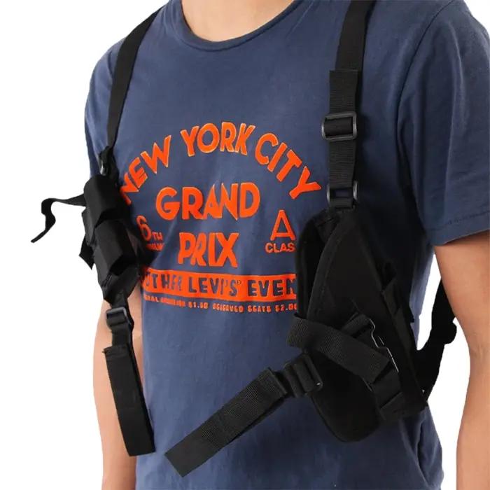 Holster Dissimulé Universel Pour Arme Courte G 17 Ou G 19 Avec Pochette Double Pour Chargeurs Compatible Avec Les Gilets Tactiques MOLLE Occasions De Chasse En Plein Air