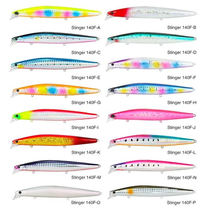 TSURINOYA 140F Ultra-long coulée flottant vairon STINGER 140mm 24g artificiel grand appât dur poids