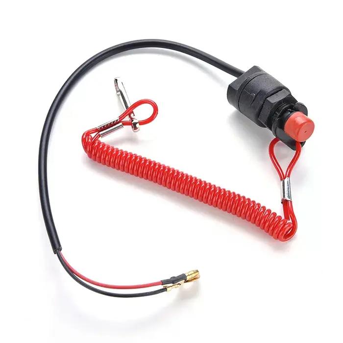 Accessoire de sécurité lanière d'attache pour moteur hors-bord scooter ATV interrupteur d'arrêt vert armée occasion spéciale