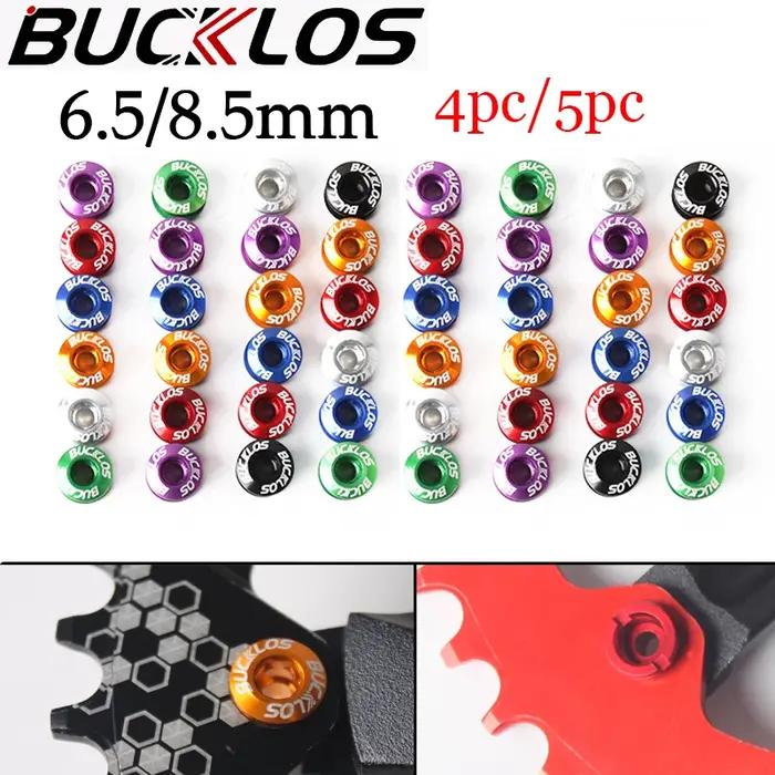 BUCKLOS – vis de plateau de vélo en alliage d'aluminium, pour pédalier simple/double, 6.5mm, 8.5mm,