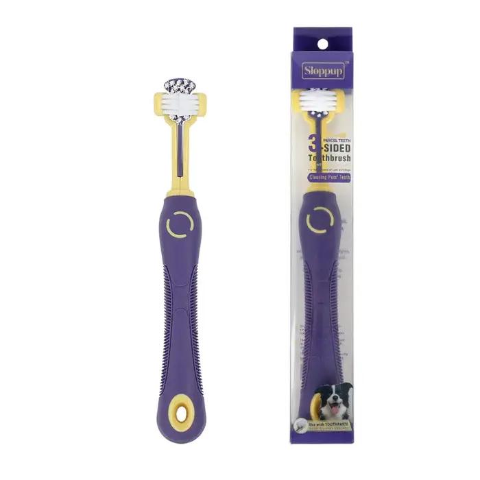 Brosse à dents multi-angle pour animaux de compagnie