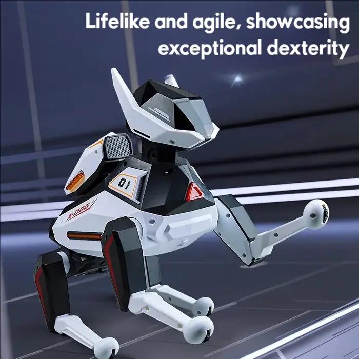 Robot chien intelligent de simulation IA, commande vocale, contrôle par application, programmation i