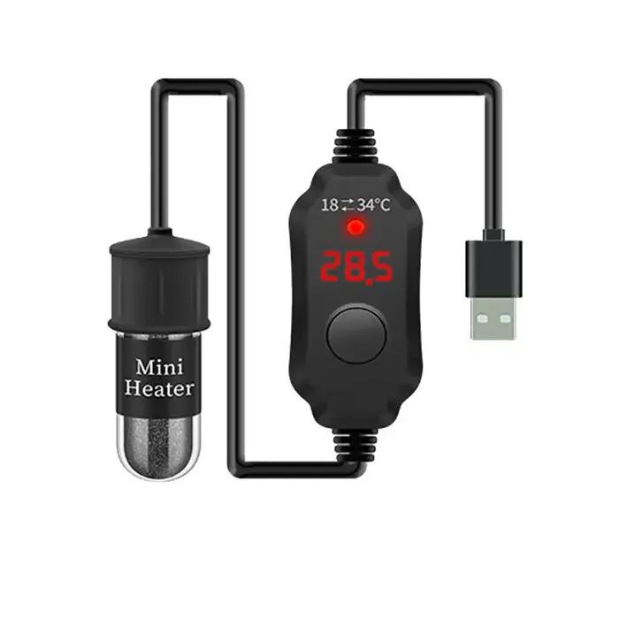 Betta – petit Aquecedor d'aquarium réglable 10W, chauffage Submersible pour Aquarium, 5V/2A, aliment