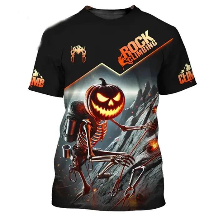 T-shirt homme à manches courtes imprimé en 3D, style décontracté et confortable pour hommes, femmes et enfants, idéal pour l'escalade, le sport et les occasions quotidiennes
