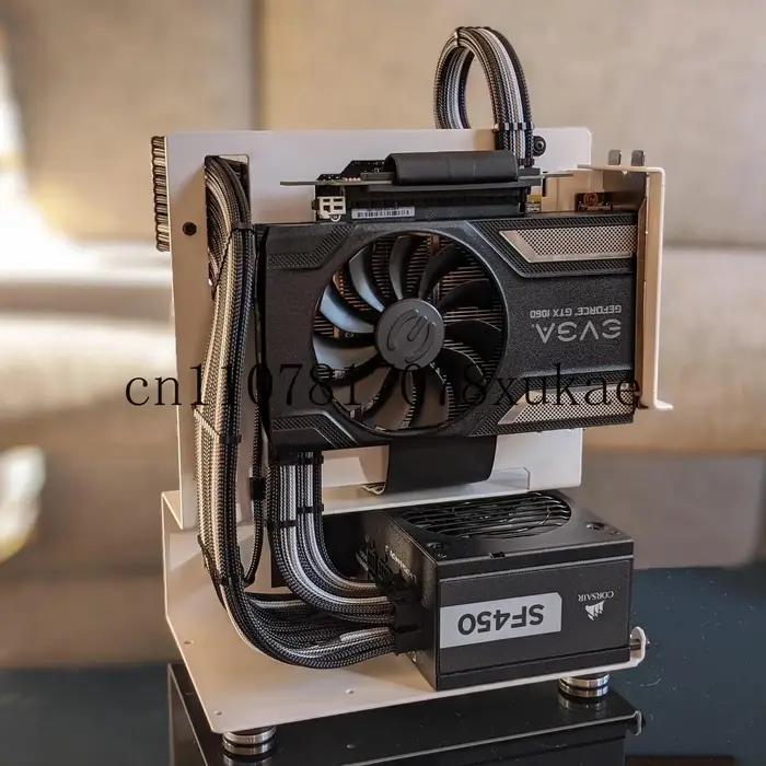Châssis ITX CODRA ouvert champêtre design moderne pour bureau serveur gamer professionnel élégance technologie