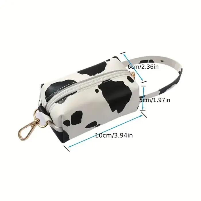 Distributeur de sacs de merde de chien motif léopard