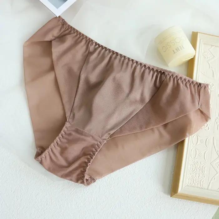 Slips en dentelle pour femmes 100% doublure en soie de mûrier sous-vêtements de santé occassions quotidiennes et spéciales