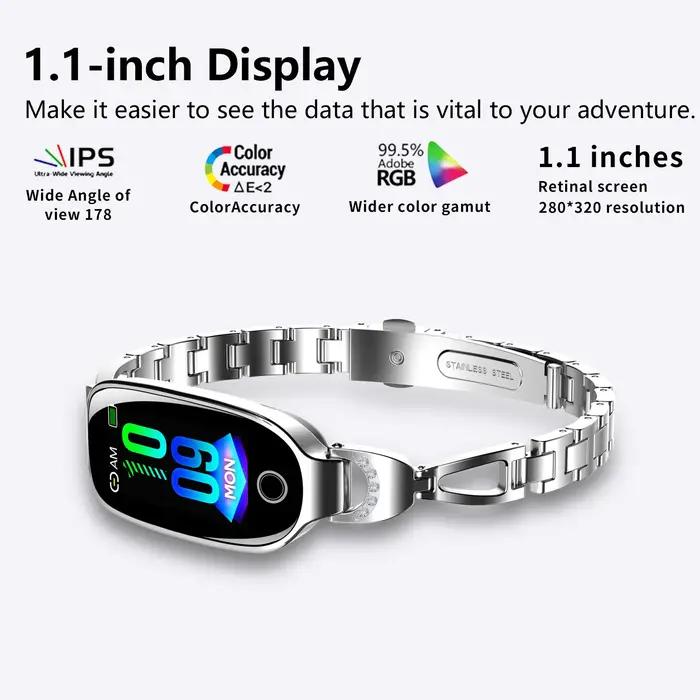 Bracelet connecté Smart Watch F81 avec suivi d'activité et notifications pour smartphone et fitness