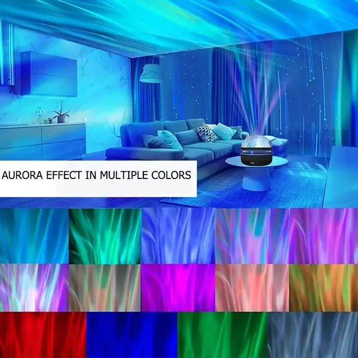 Projecteur d'étoiles et de galaxies, budgétaire de vagues d'eau et d'océan, veilleuse de chambre à c