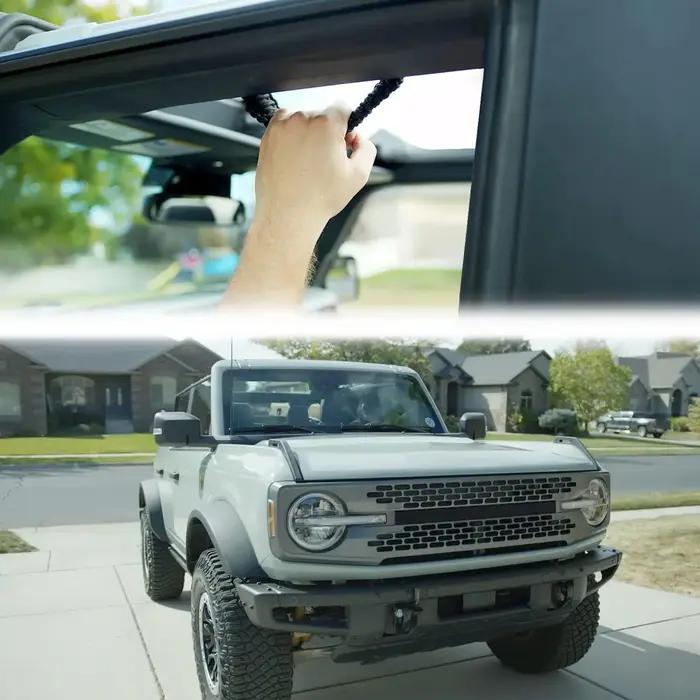 4 × poignées de maintien pour Ford Bronco 2021-2024 poignées de poignée Paracord à barre de sécurité