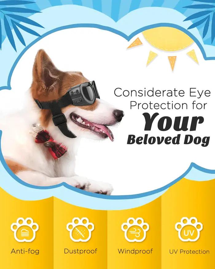 Lewondr Lunettes de soleil pour chiens de petite raie