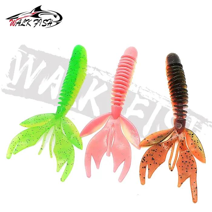 WALK FISH Bass Catch 80mm 120mm pêche leurre souple gabarit Wobblers Swimbait appâts en Silicone cre