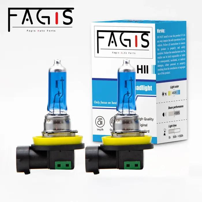 Fagis 2 pièces H11 12V 55W 4800K Super blanc Auto phare lampe frontale voiture antibrouillard ampoul