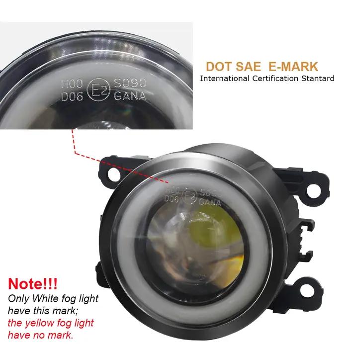 Phare antibrouillard Angel Eye DRL pour Opel Astra G H 1998-2010, lentille LED de voiture 30W, COB,