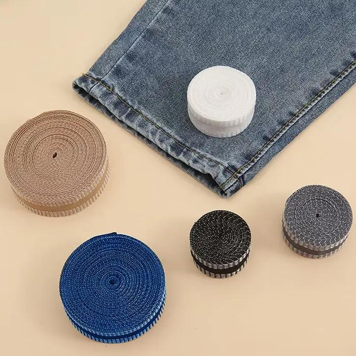 Pantalon auto-adhésif ourlet pâte bande pantalon bord pâte fer-on pantalon raccourcir bricolage couture tissu auto-adhésif pantalon fer sur pantalon