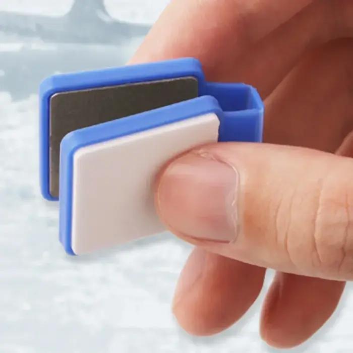 Ice Skate Blade Hockey Sharpener Sharpening Stone Figure Skates Maintainance Double-sided Ceramic