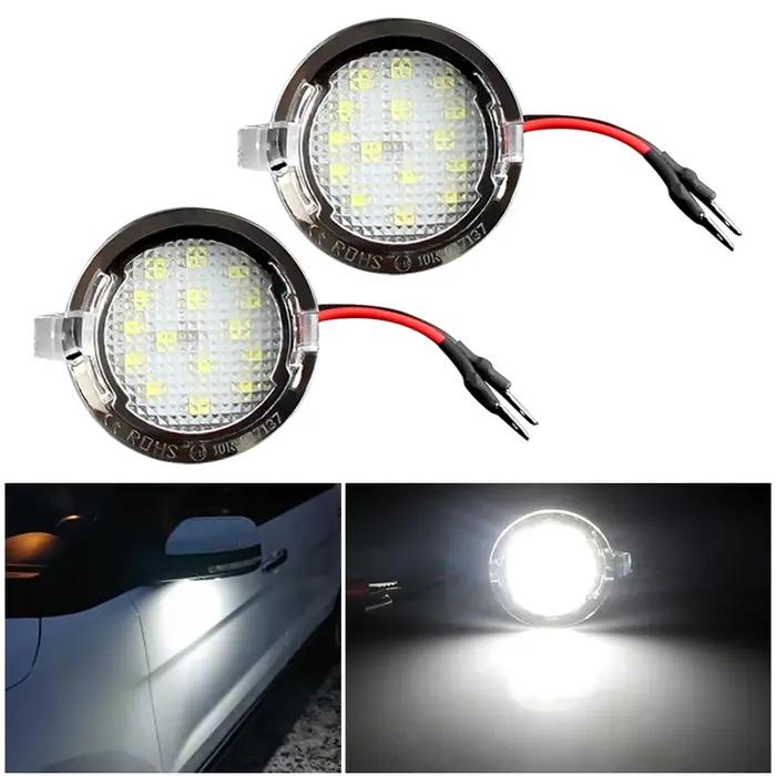 Feux de plaque de rétroviseur en LED 12V pour Ford Edge Mondeo MK5 KT2 Explorer C明亮、安全且时尚的车灯选择,适用于福特Edge、蒙迪欧MK5、KT2和Explorer C等车型。