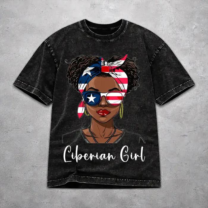 T-shirt délavé pour la Journée de l'Indépendance de la Libéria