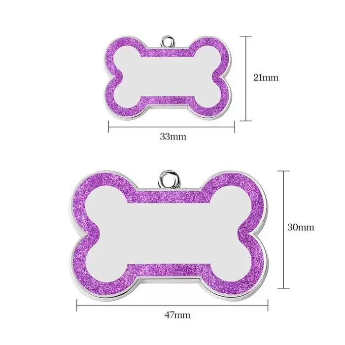 Pendentif d'identification personnalisé double face pour chien et chat
