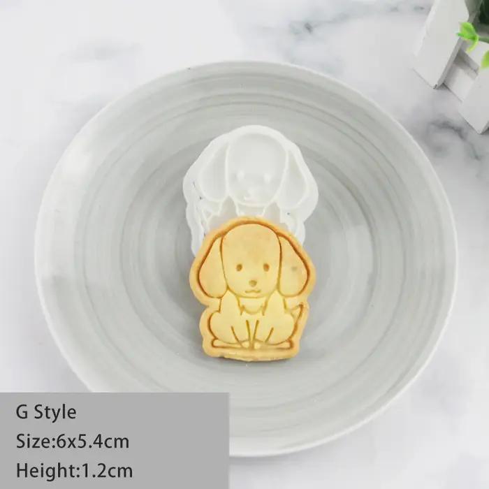 Moule à biscuits 3D en forme de chien, outil de cuisson pour biscuits, desserts, gâteaux en fondant, outils de décoration de gâteaux, nouveauté