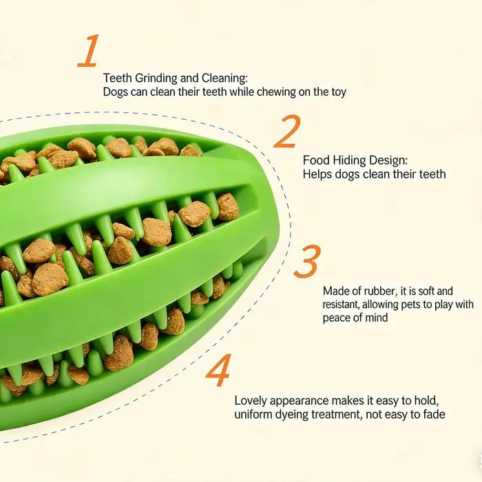 Balle distributrice de nourriture interactive en caoutchouc pour chiens de petite, moyenne et grande taille, jouet de nettoyage des dents, balles couineuses à remplir de friandises pour chiens, jouets pour chiens occasions spéciales