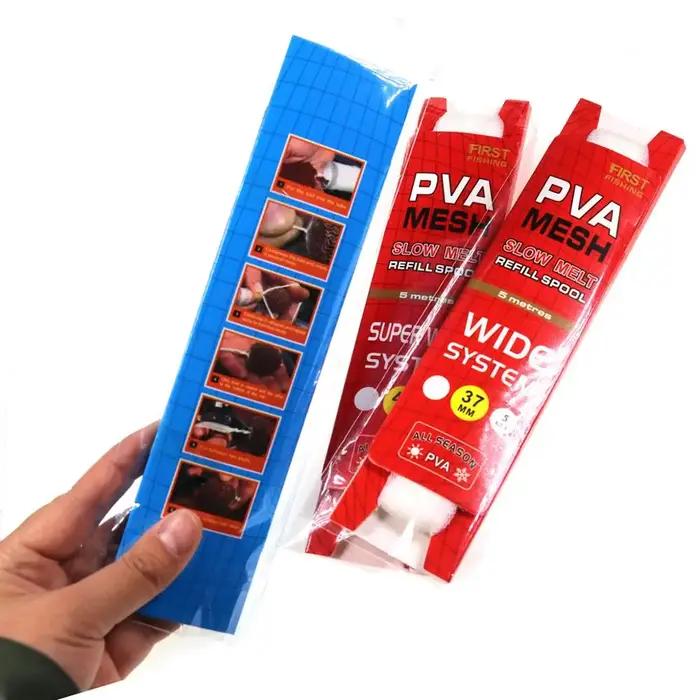 Maille PVA pour pêche à la carpe, pour mangeoire pour appâts de terre, filet PVA Soluble dans l'eau,