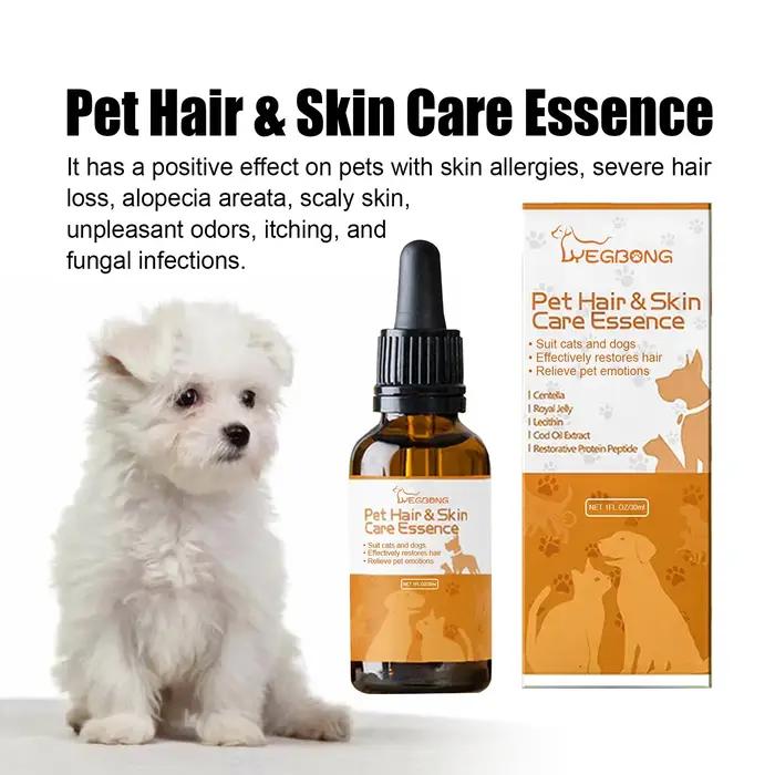 Essence de soin pour la peau des animaux de compagnie