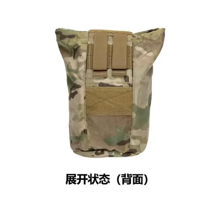 Sac pliable de recyclage tactique pour ceinture - Poche accessoires extérieure pour chasse et randonnée