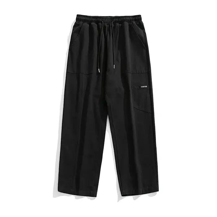 2025 marque vêtements hommes Cargo pantalon 100% coton couleur unie